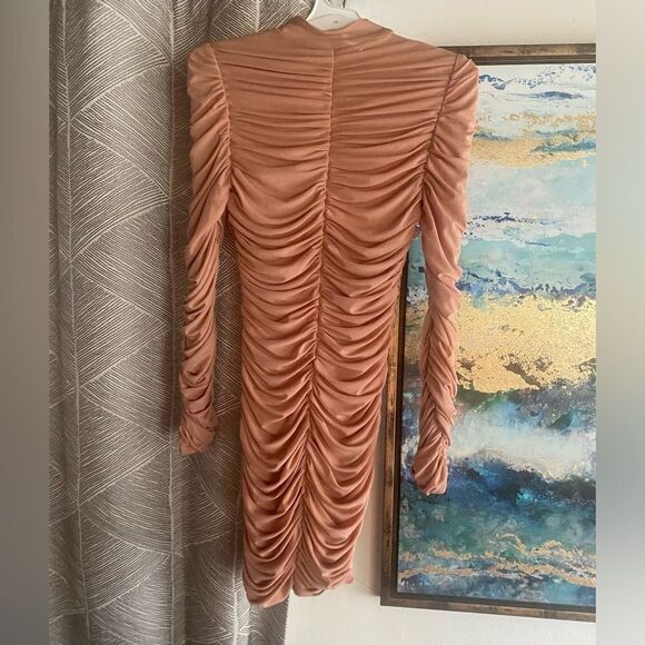 House of CB short dress long sleeve soleil color size small - Picture 9 of 9